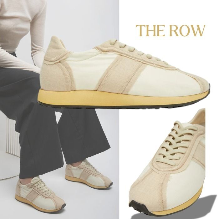 ★ THE ROW ★ ウール、リネン、ナイロンのマイカスニーカー ☆THE ROWザ・ロウ☆Mica カシミア ナイロン製 スニーカー (The