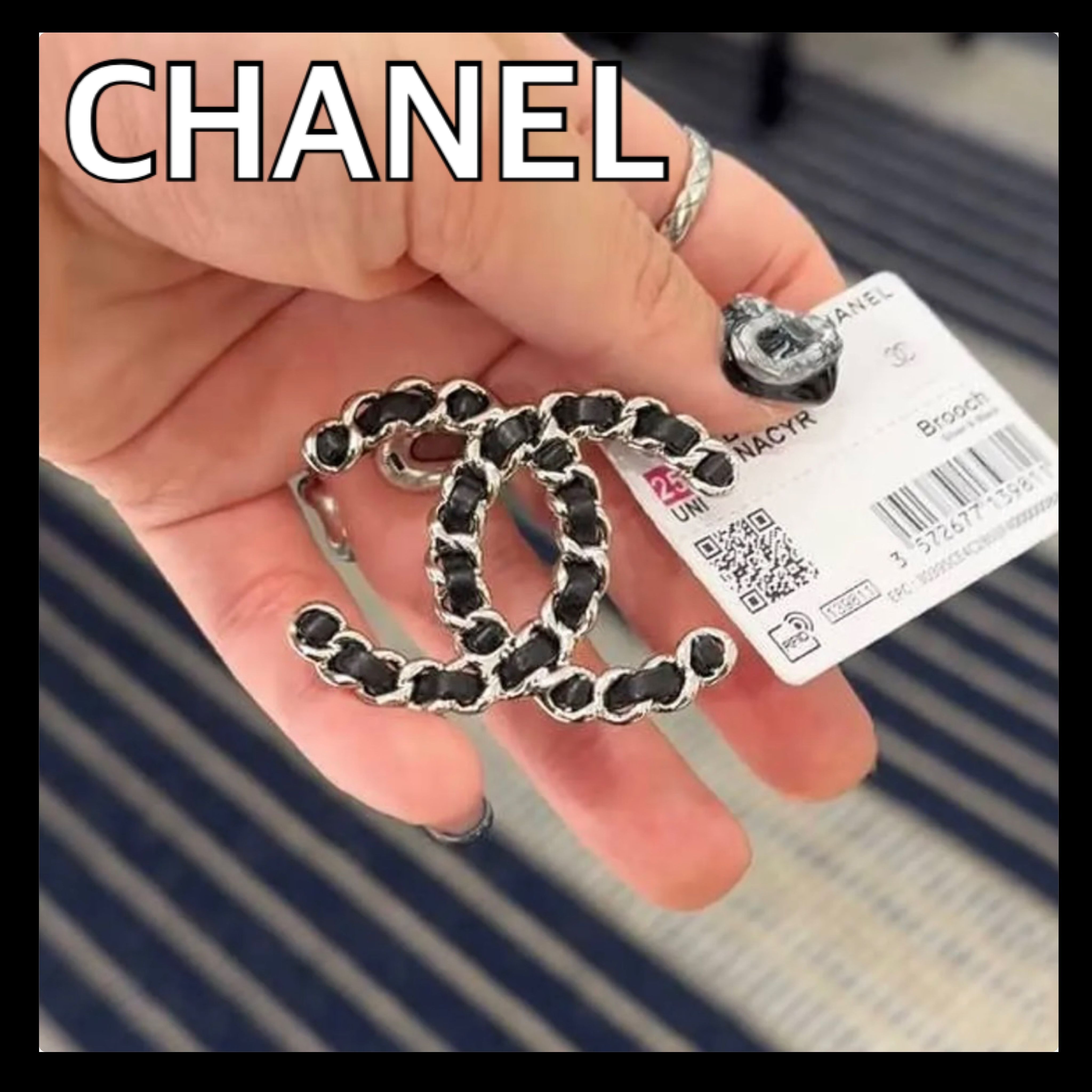 ◇エレガントな輝き◇『CHANEL』25C フラワーモチーフ ブローチ 上品エレガント【CHANEL】25P限定 CCロゴ ブローチ (CHANEL