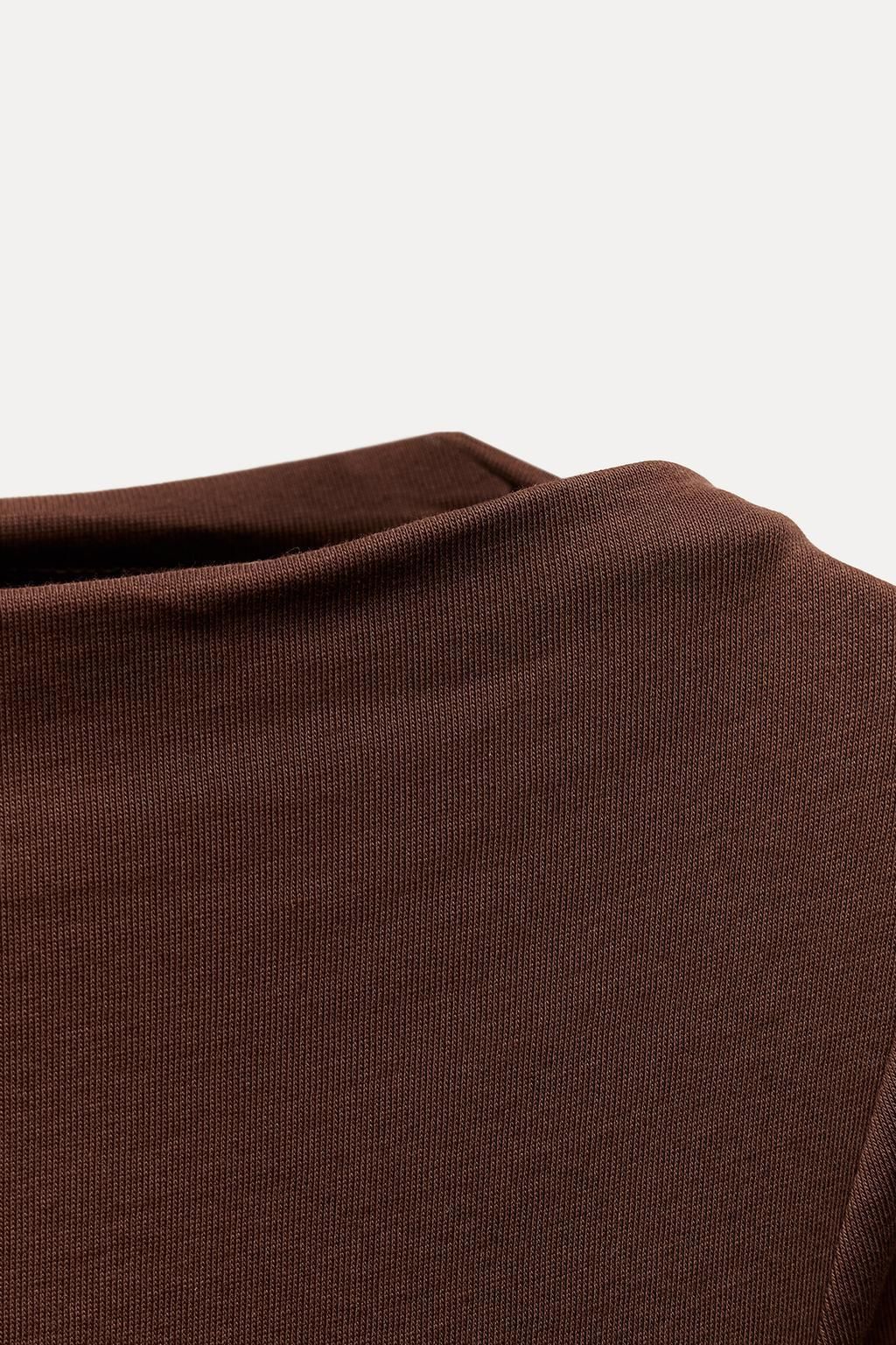 ☆ドイツ発*ZARA*新作*レイヤーラッフルスカートワンピ/BR☆ ☆ドイツ発*ZARA*新作*レイヤーラッフルスカートワンピ/BR