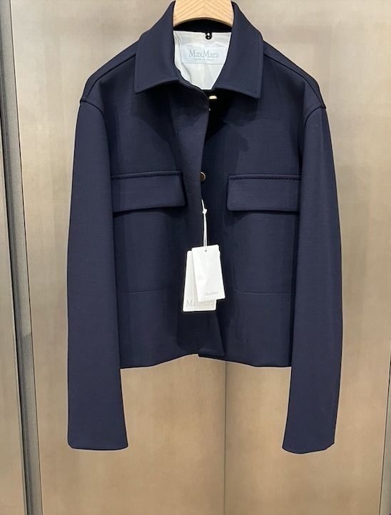 ★MAX MARA★アウトレット★コンパクトジャージジャケット♪♪ MaxMara タラモ ミラノジャージークロップドジャケット♪ (Max