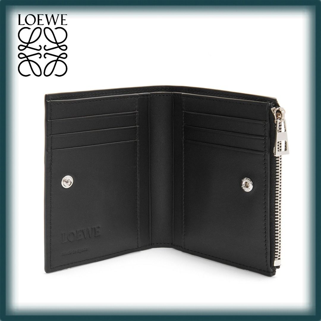 LOEWE 光沢のあるカーフスキンの二つ折り財布 (LOEWE/折りたたみ財布) C568W73X01【BUYMA】