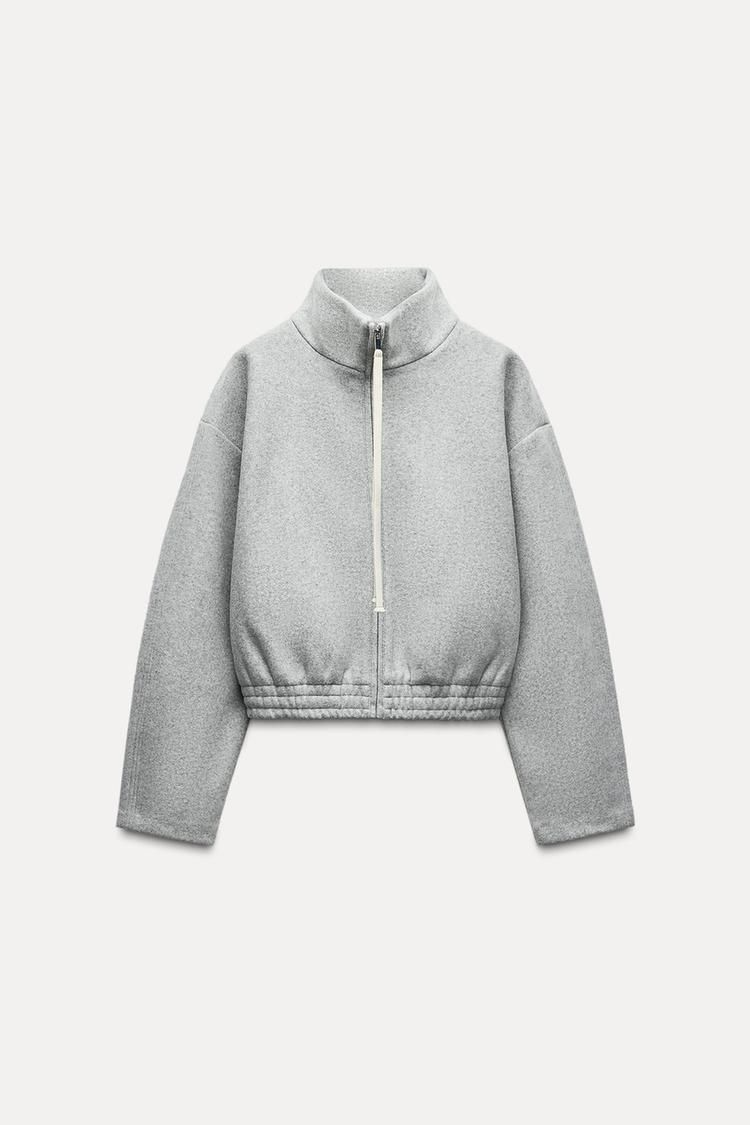 ZARA ストリング付 ネイビーボタンジャケット レディース - メルカリ