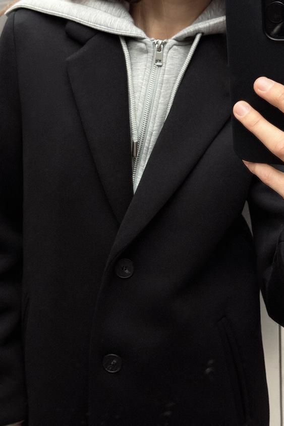 新品 ZARA ロングダウンコート XS ブラック 軽量 防水 ダウン