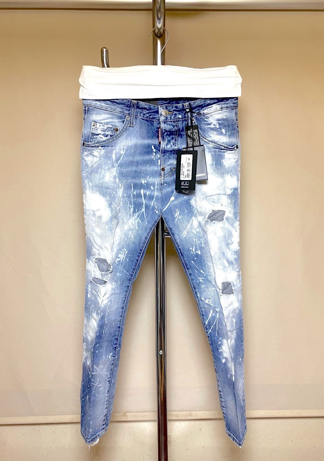 DSQUARED2 ディースクエアード S74LB1296 BLACK WASH SKATER