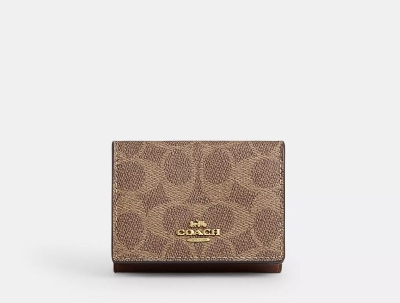 すぐ届く COACH オリガミ スモール トライフォールド ウォレット