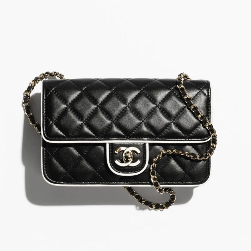 バイカラーがお洒落♡】CHANEL チェーンウォレット (CHANEL
