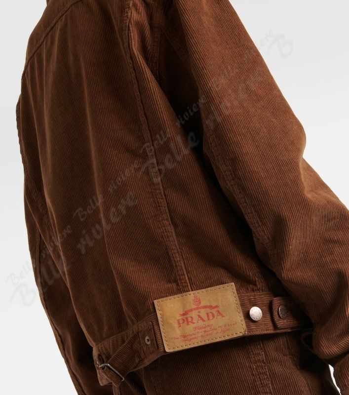 24AW new/PRADA コットンコーデュロイジャケット Jacket Brown 24AW new/PRADA コットンコーデュロイジャケット Jacket Brown