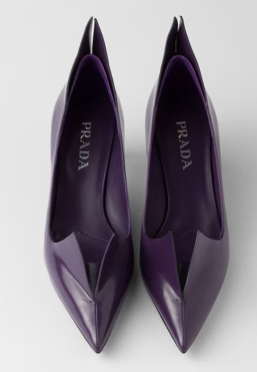 PRADA プラダ ブラッシュドレザー パンプス 1I978N 注目の新作♪【PRADA】ブラッシュド レザー パンプス (PRADA