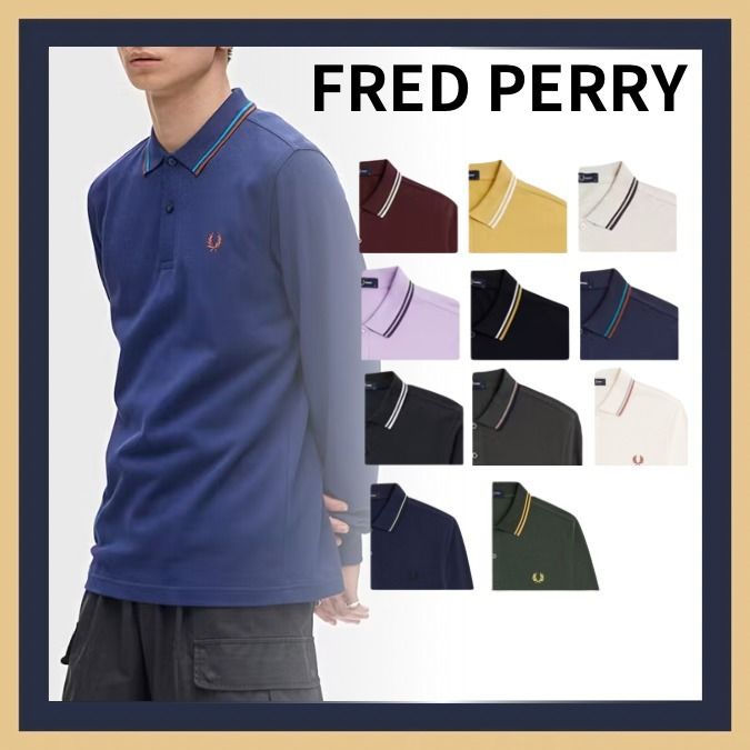 楽天市場】フレッドペリー FRED PERRY ポロシャツ 長袖 メンズ