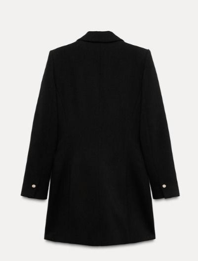 スペイン発送 ZARA ロングショルダーブレザー ブラック 数量限定