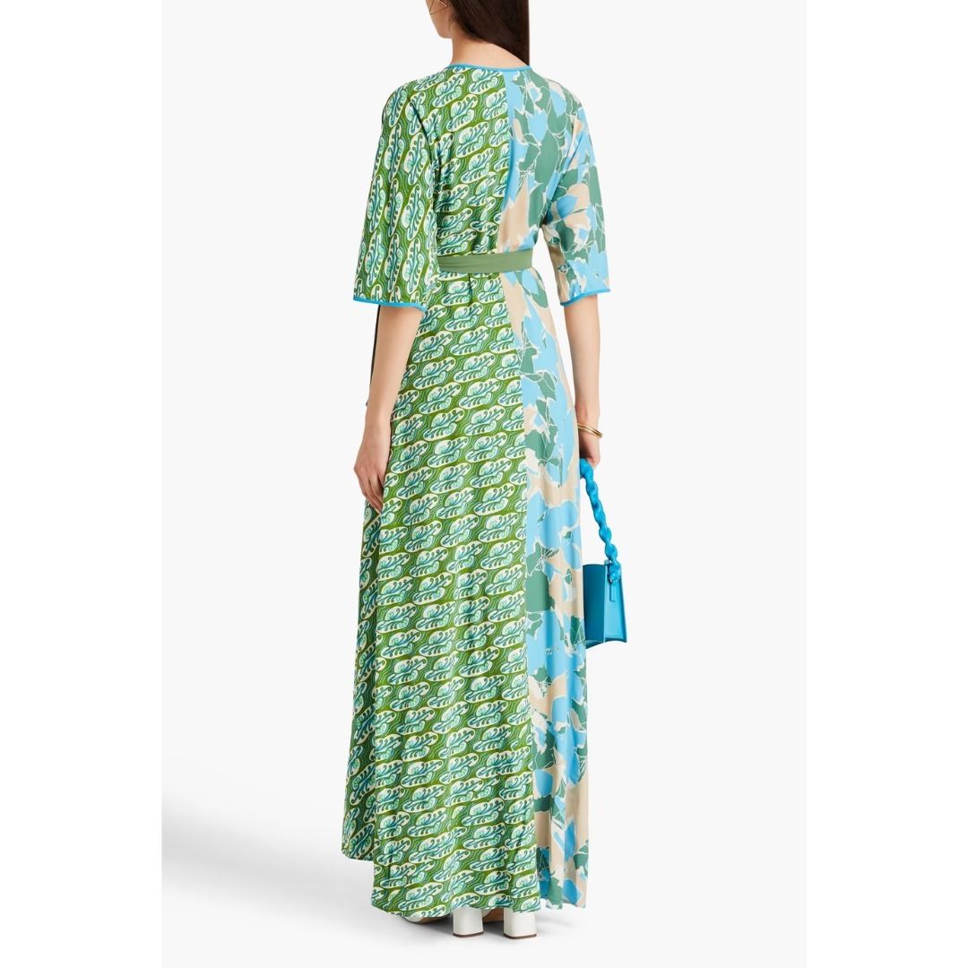 【関税込み】★マキシワンピース★ DIANE VON FURSTENBERG DIANE VON FURSTENBERG ジョーゼット マキシワンピース カット