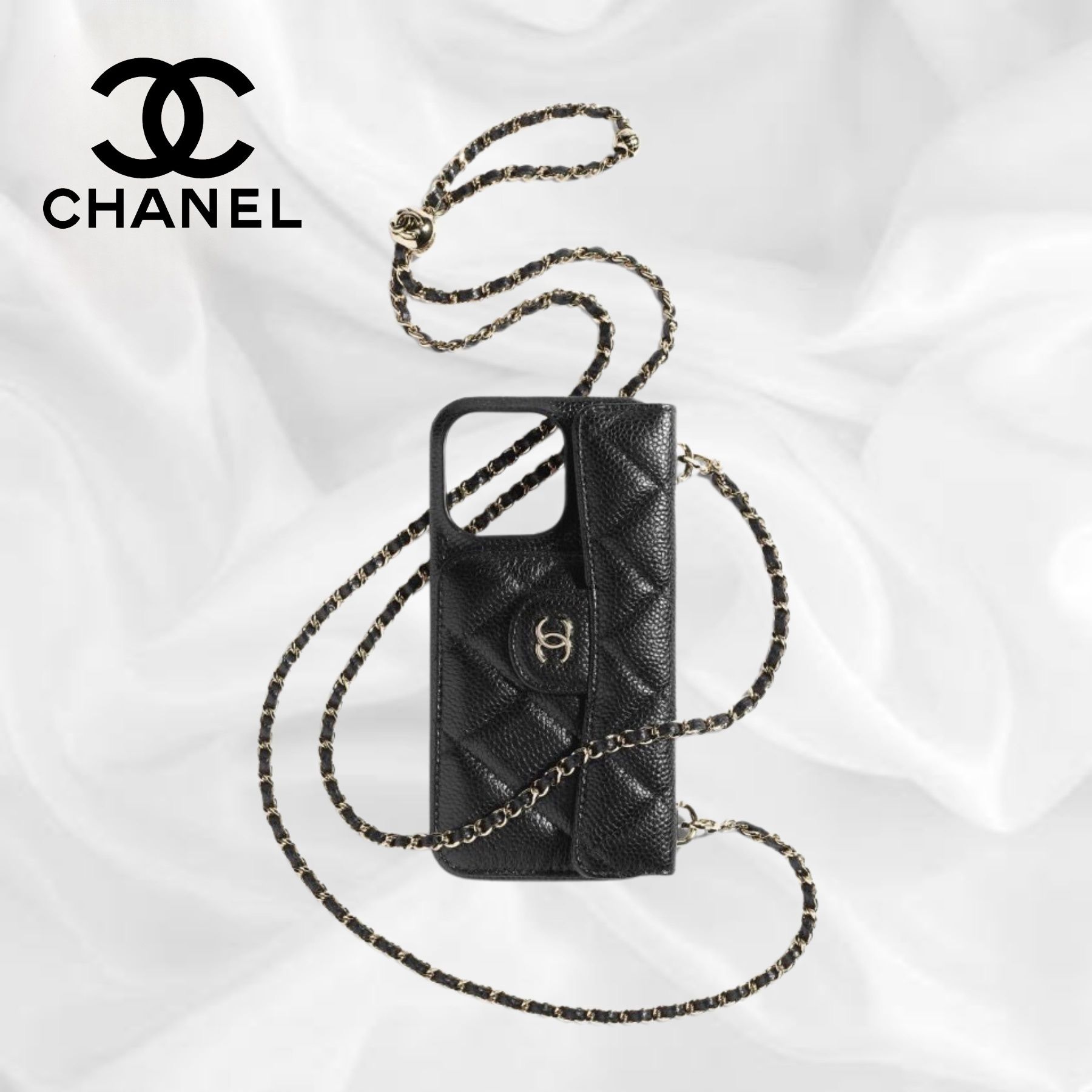 ◆CHANEL◆iPhone ケース パール ブラック iphone15/15promax ケース シャネル iphone14pro/14pro max