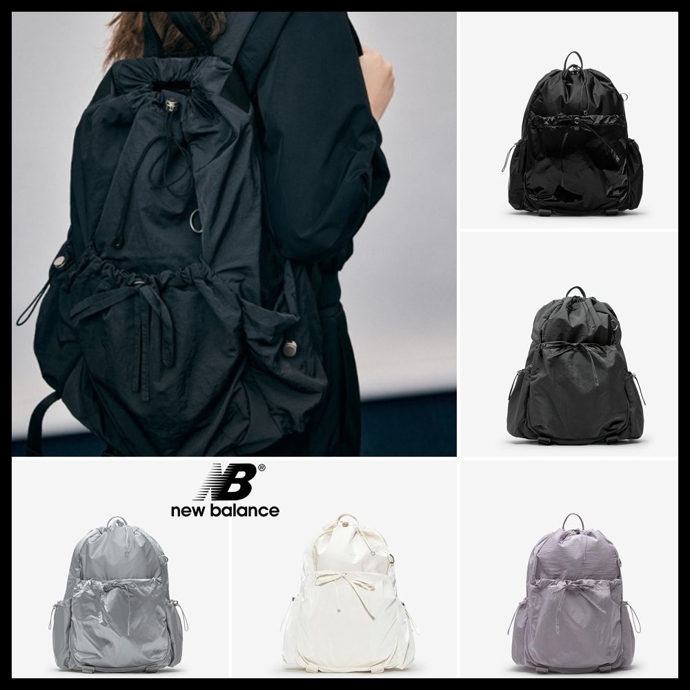New Balance】 Glossy ribbon String Backpack ☆大人気☆ (New