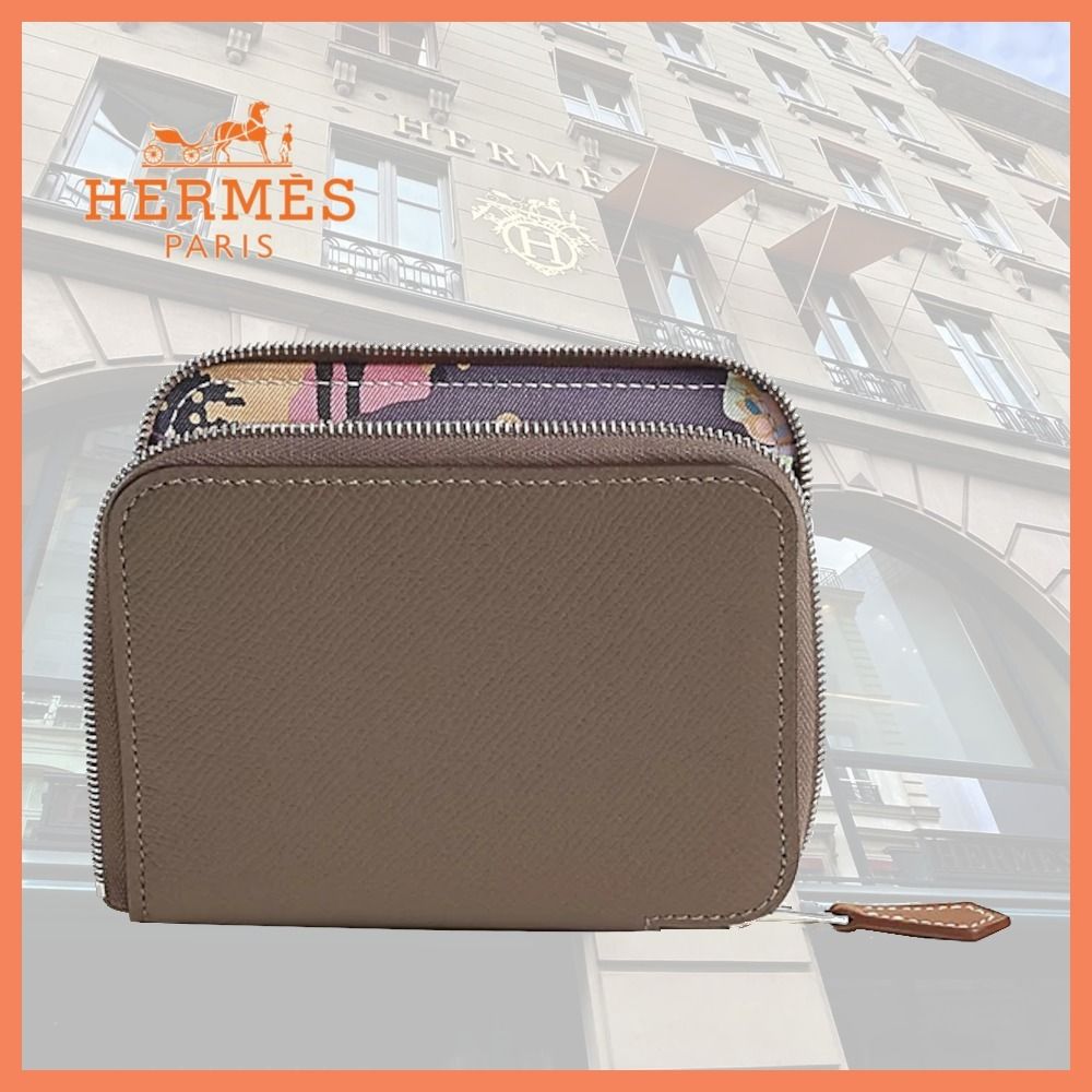 裏地まで可愛い♪】 HERMES ウォレット (HERMES/折りたたみ財布