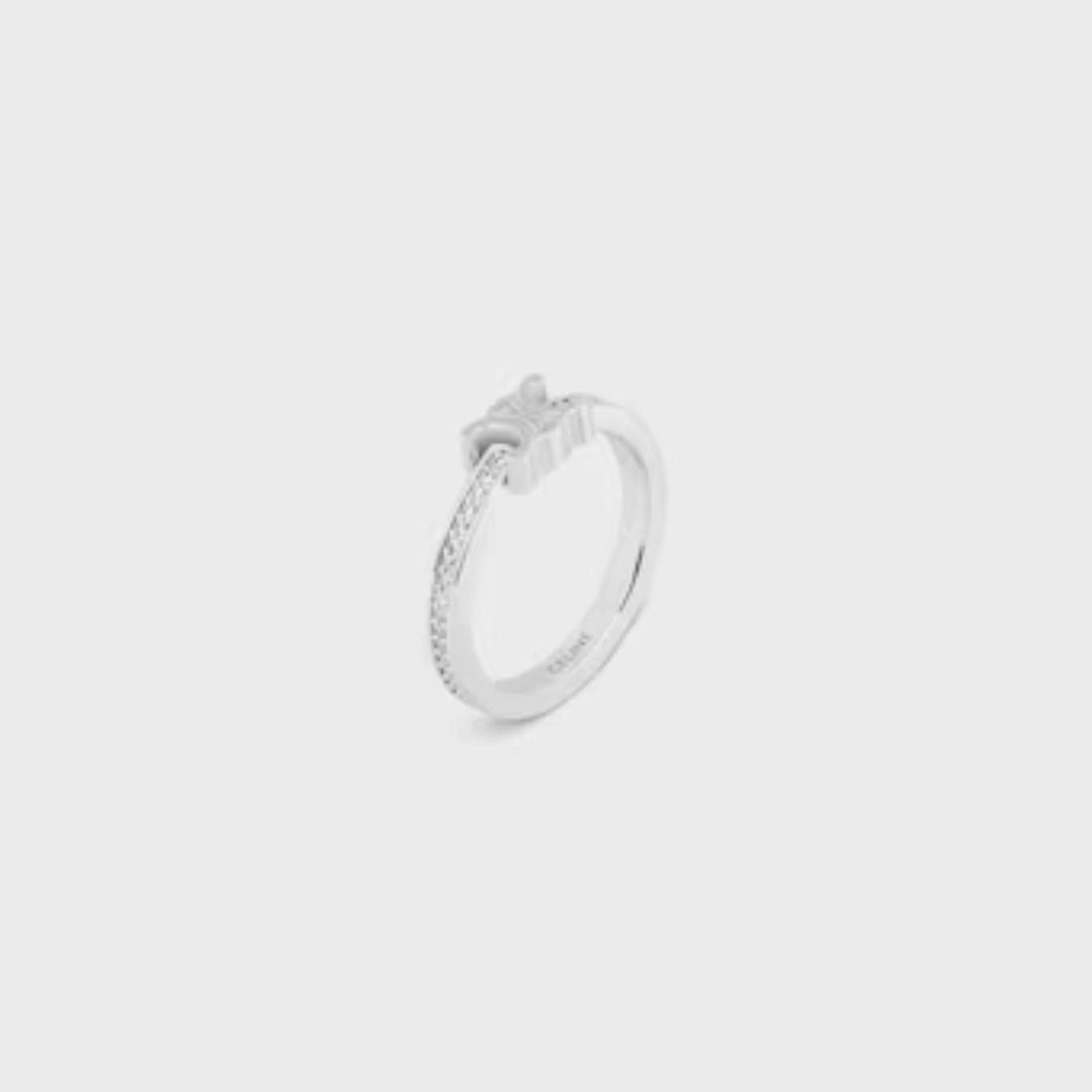 【CELINE】セリーヌ 大人気商品 トリオンフ スパークル リング CELINE】セリーヌ 大人気商品 トリオンフ スパークル リング