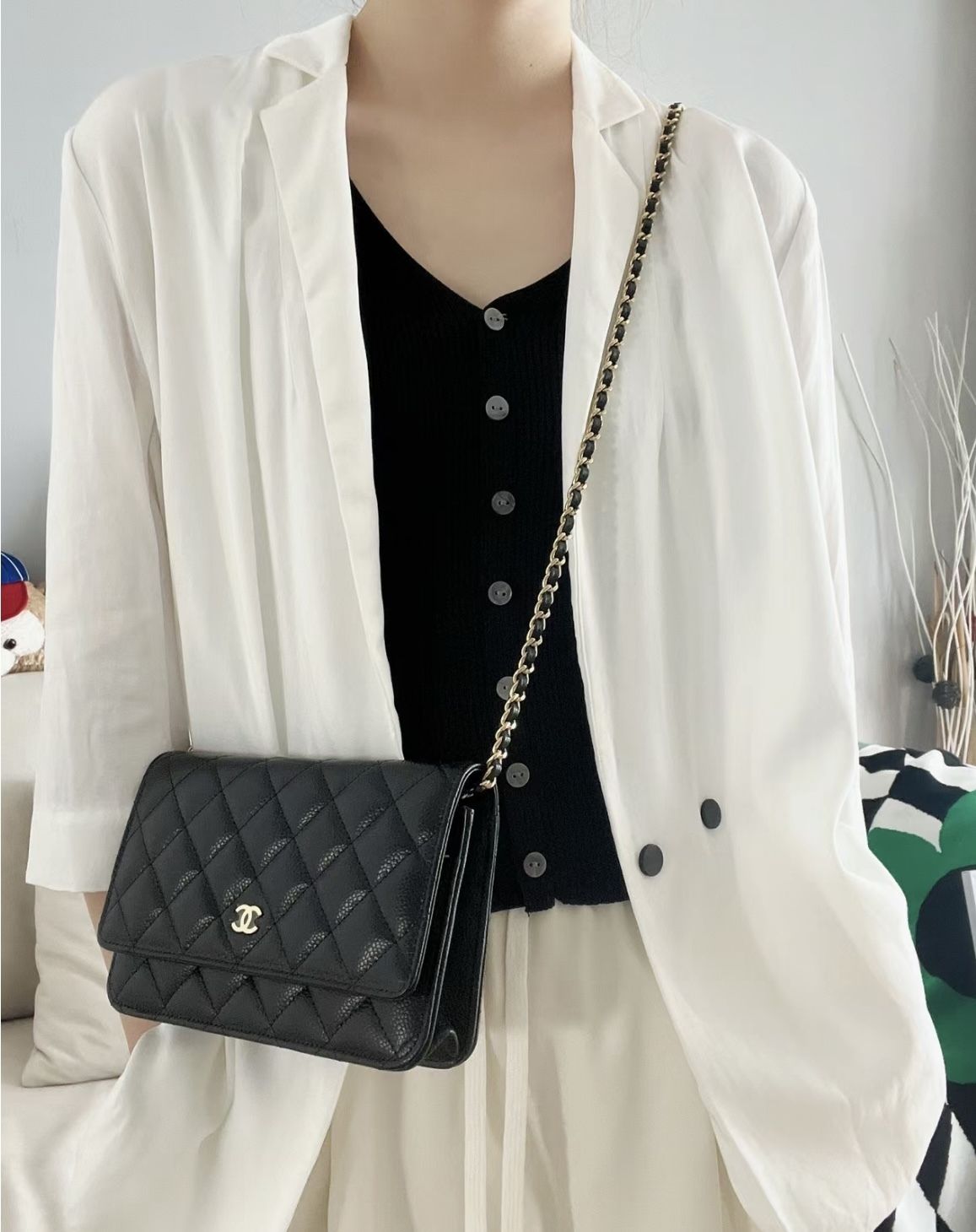 【オシャレに実用的♪】CHANEL チェーンウォレット バッグ CHANELチェーンウォレット活用術】小さくても上手に収納して