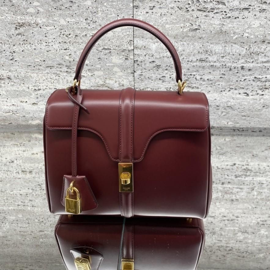 CELINE 16(セーズ)バッグ スモール セールレッド188003BEY27ED CELINE スモール 16(セーズ)ハンドバッグ (CELINE