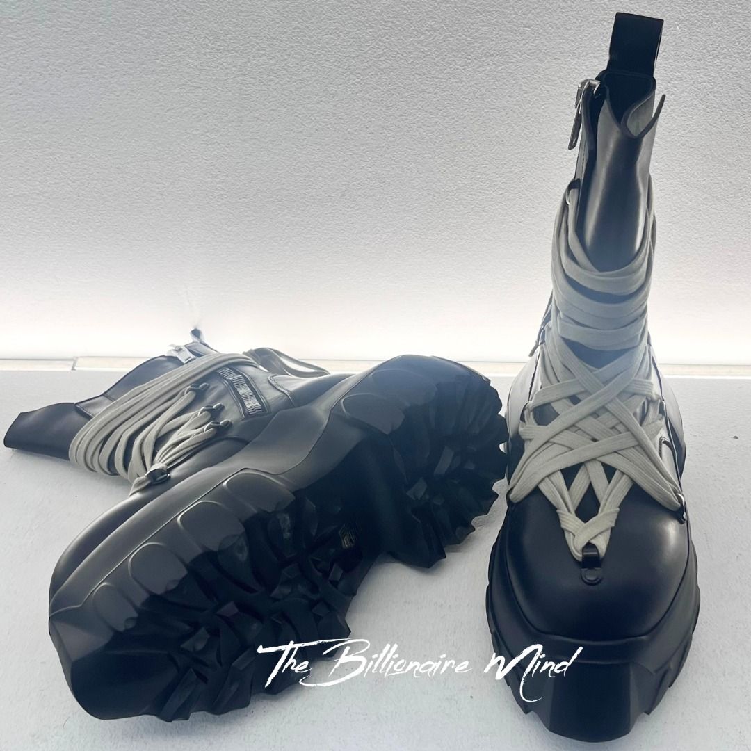 RICK OWENS リックオウエンス メガレース トラクターブーツ 黒