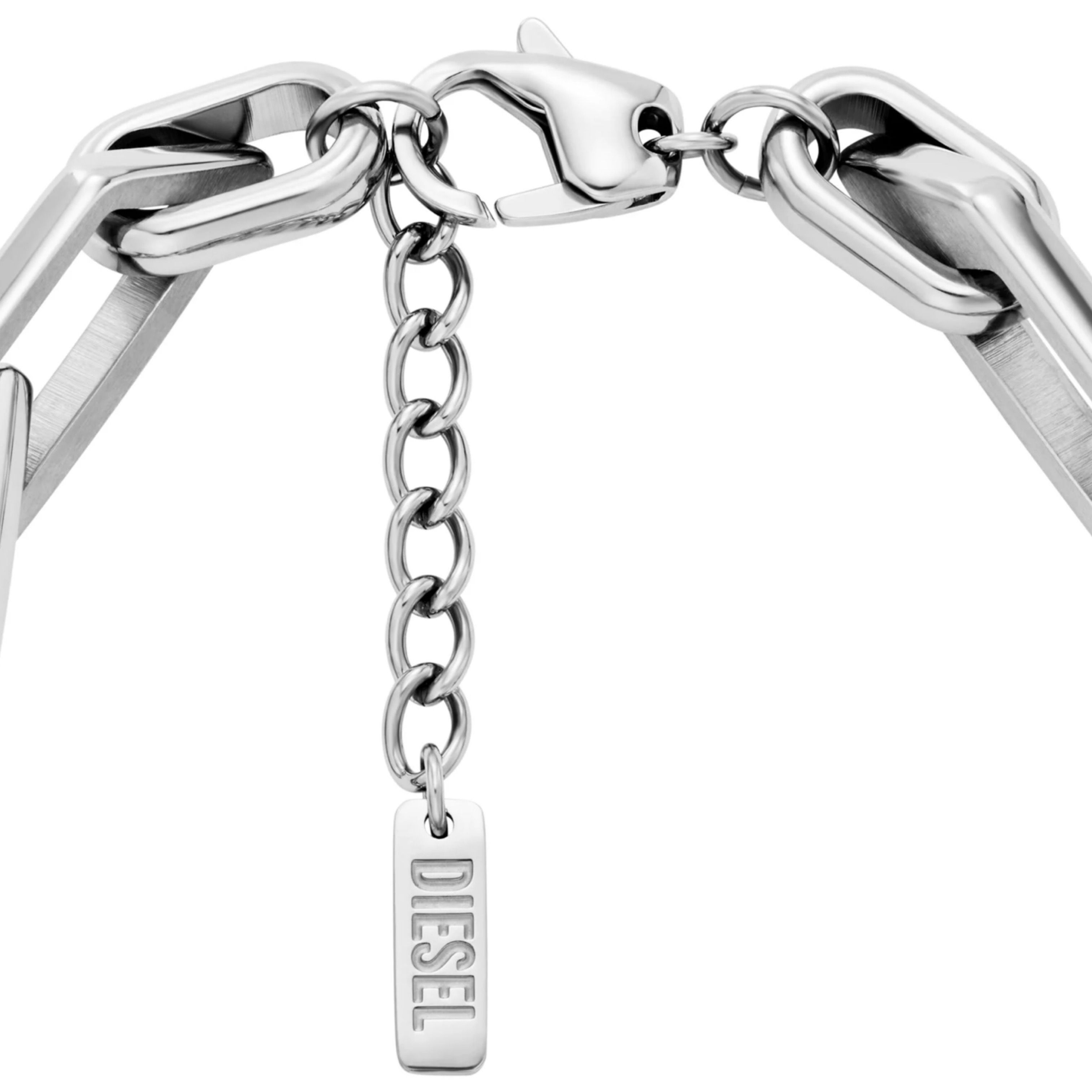 国内直営【DIESEL】DX1577040 Dロゴ チェーンブレスレット