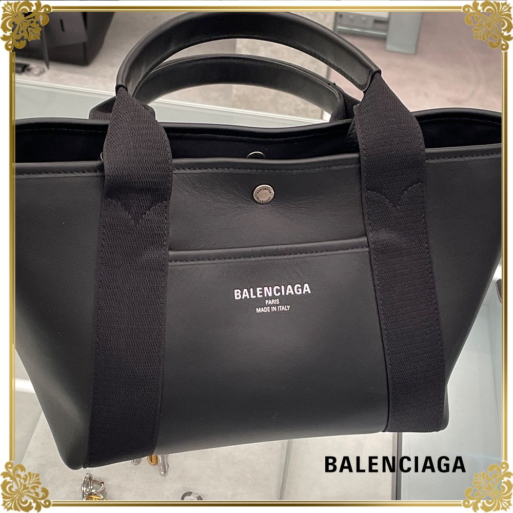 国内発☆送料無料 BALENCIAGAトートバッグ Biarritz ブラック