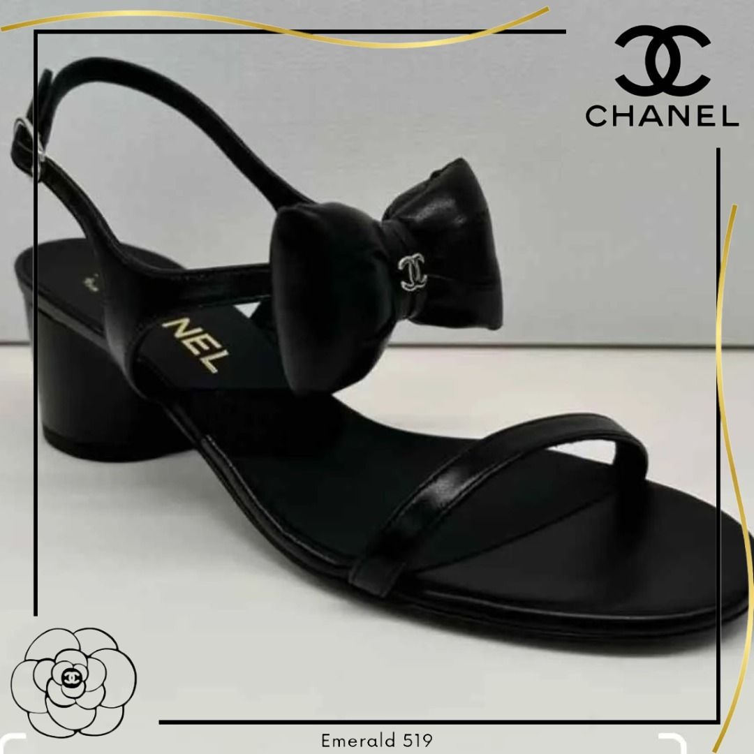 【オトナ可愛い♪】CHANEL サンダル リボン 2025SS 2025SS 最新作♡ CHANEL リボンが印象的で可愛い サンダル