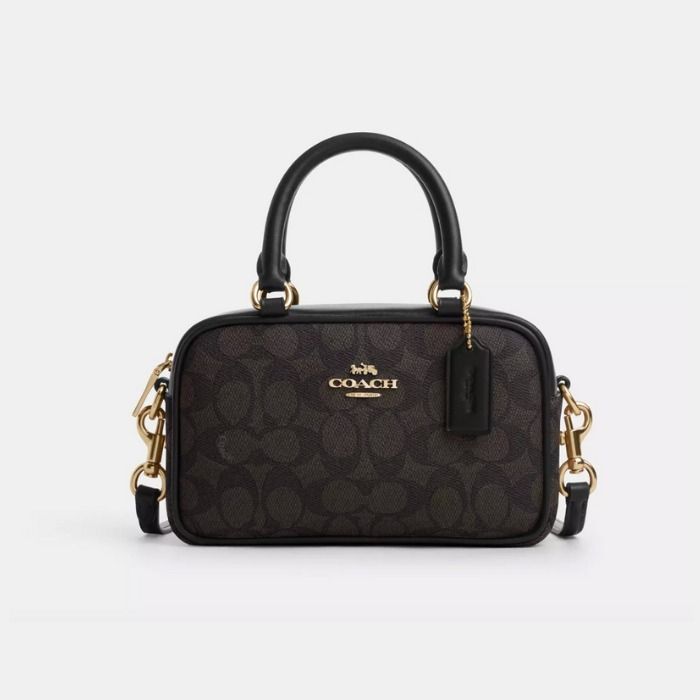2way】COACHサッチェル クロスボディ バッグ・シグネチャー