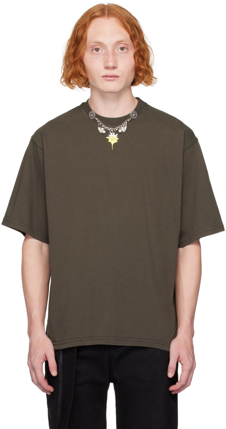 関税込み】Ottolinger カーキ チャーム Tシャツ (OTTOLINGER/T