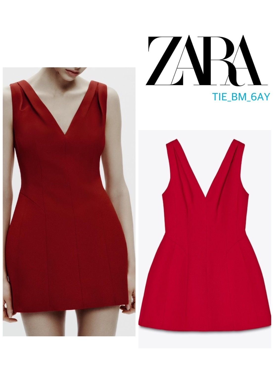 ZARA ボリュームショート丈ワンピース ZWコレクション 2065/797 ボリュームショート丈ワンピース ZWコレクション - ブライト