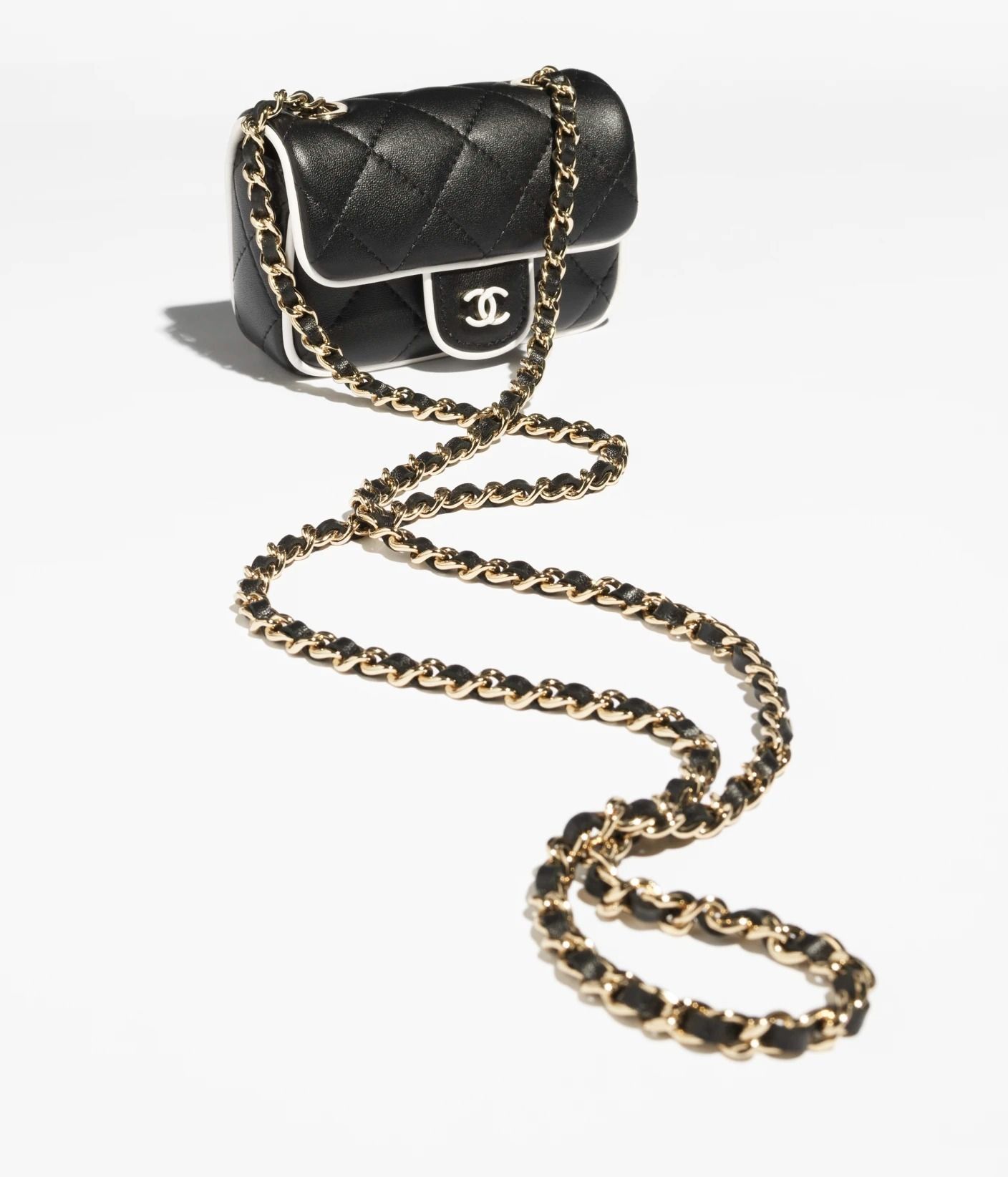 【可愛いバイカラー♪】CHANEL★チェーン クラッチ バッグ バイカラー CHANEL(シャネル) クラッチバッグ(レディース