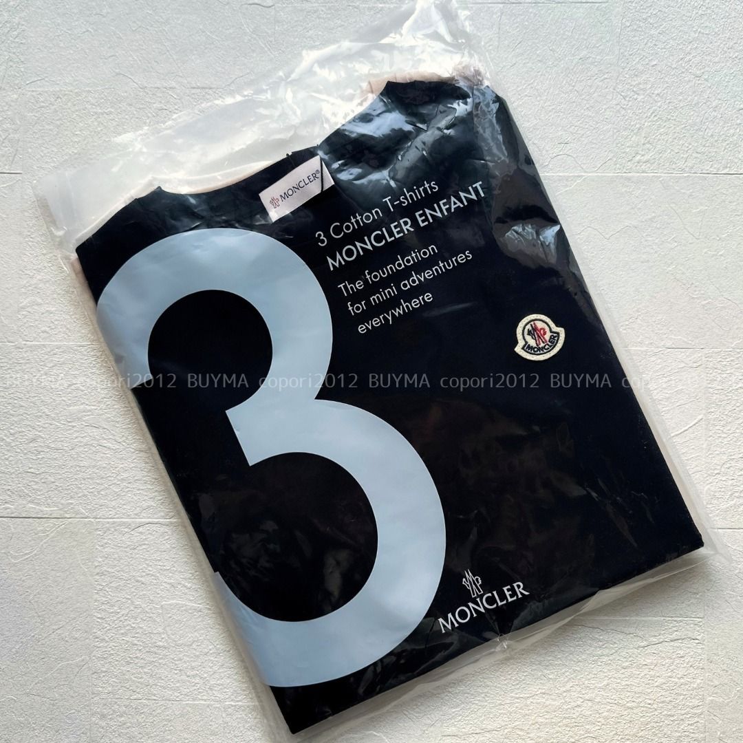 【国内即発】MONCLER キッズ Tシャツ 国内発関税無】MONCLER キッズ きらきらロゴTシャツ (MONCLER