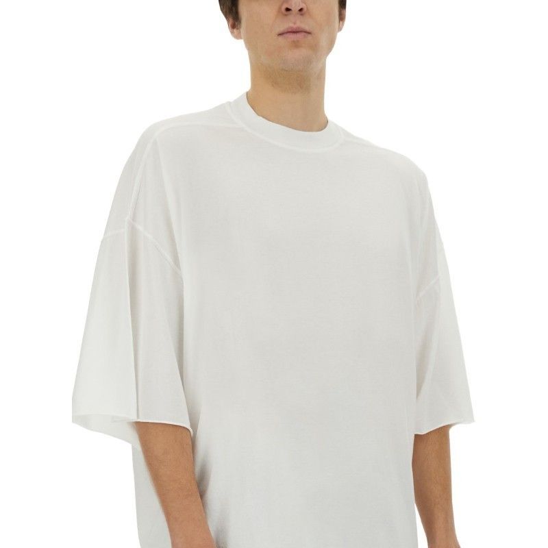 Tシャツ・カットソー RICK OWENS SS25  T-SHIRT (DU01E3259 RN 11) Rick Owens DRKSHDW Jumbo Long Sleeve T-Shirt in White | SVD UAE