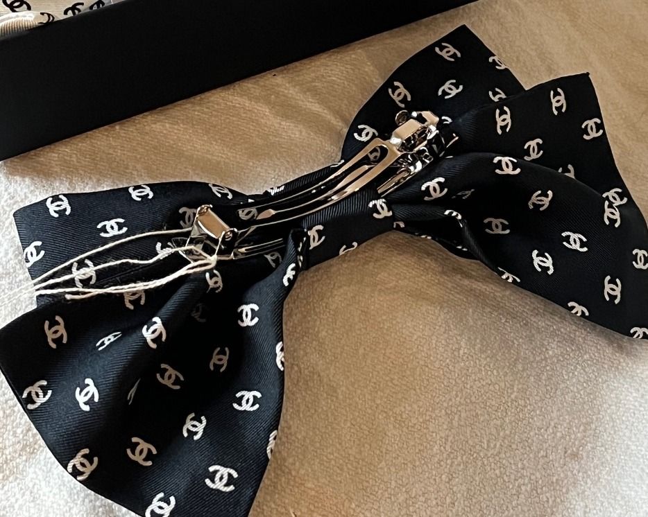 【大きなリボン♪】CHANEL リボン バレッタ CCロゴ CHANEL 【ほぼ新品】シャネル CHANEL リボン バレッタ ココ