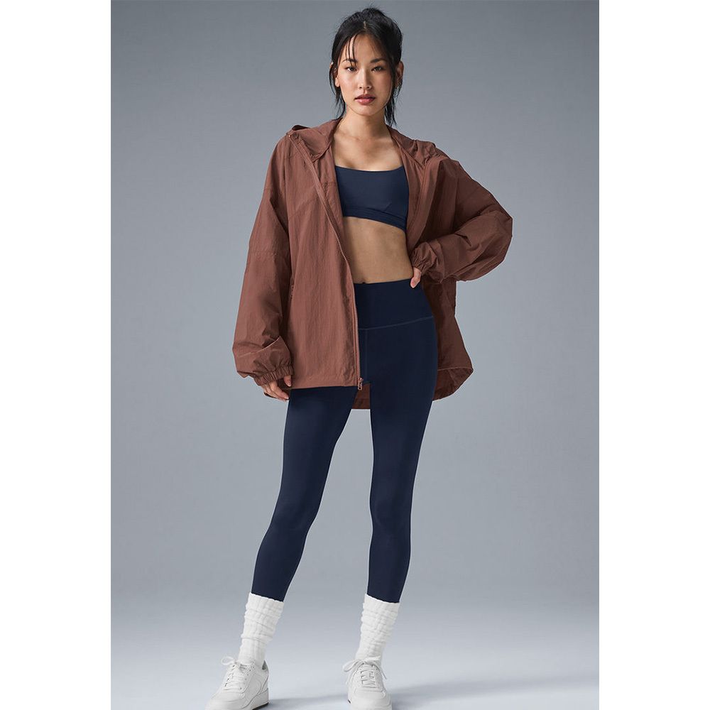 【ALO Yoga】ヴァンテージ ナイロン リップストップ ジャケット alo-ヴァンテージ ナイロン リップストップトラック ジャケット