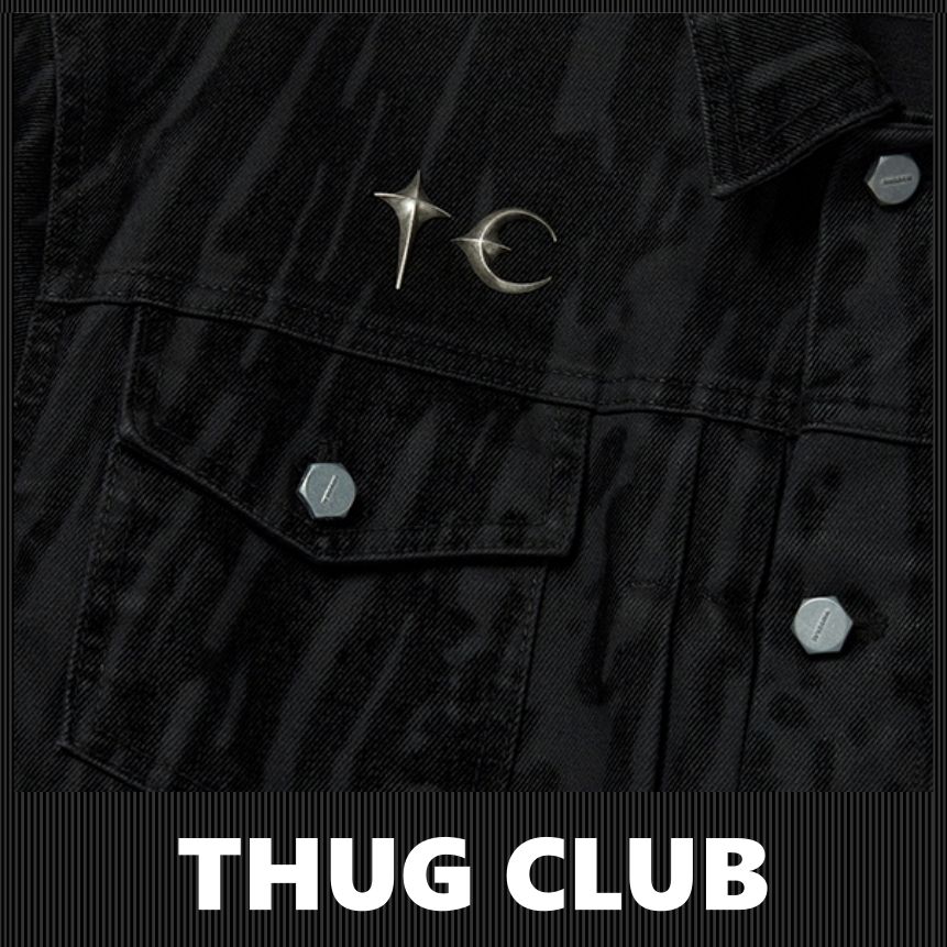THUG CLUB] 25SS Blood Lazered Denim Jacket (Thug Club/デニム