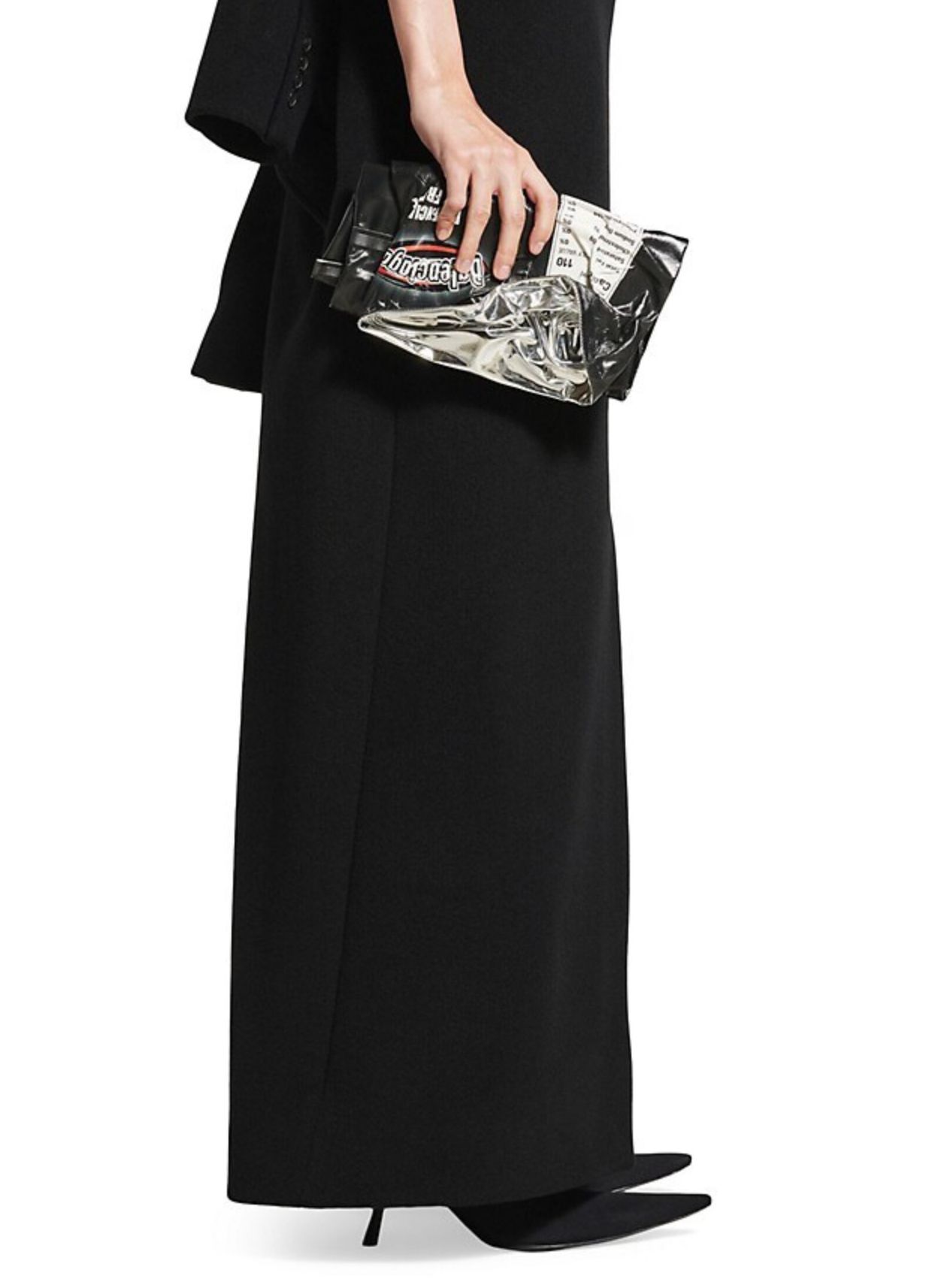 BALENCIAGA】Chips Clutch Wallet バッグ レザー ロゴ