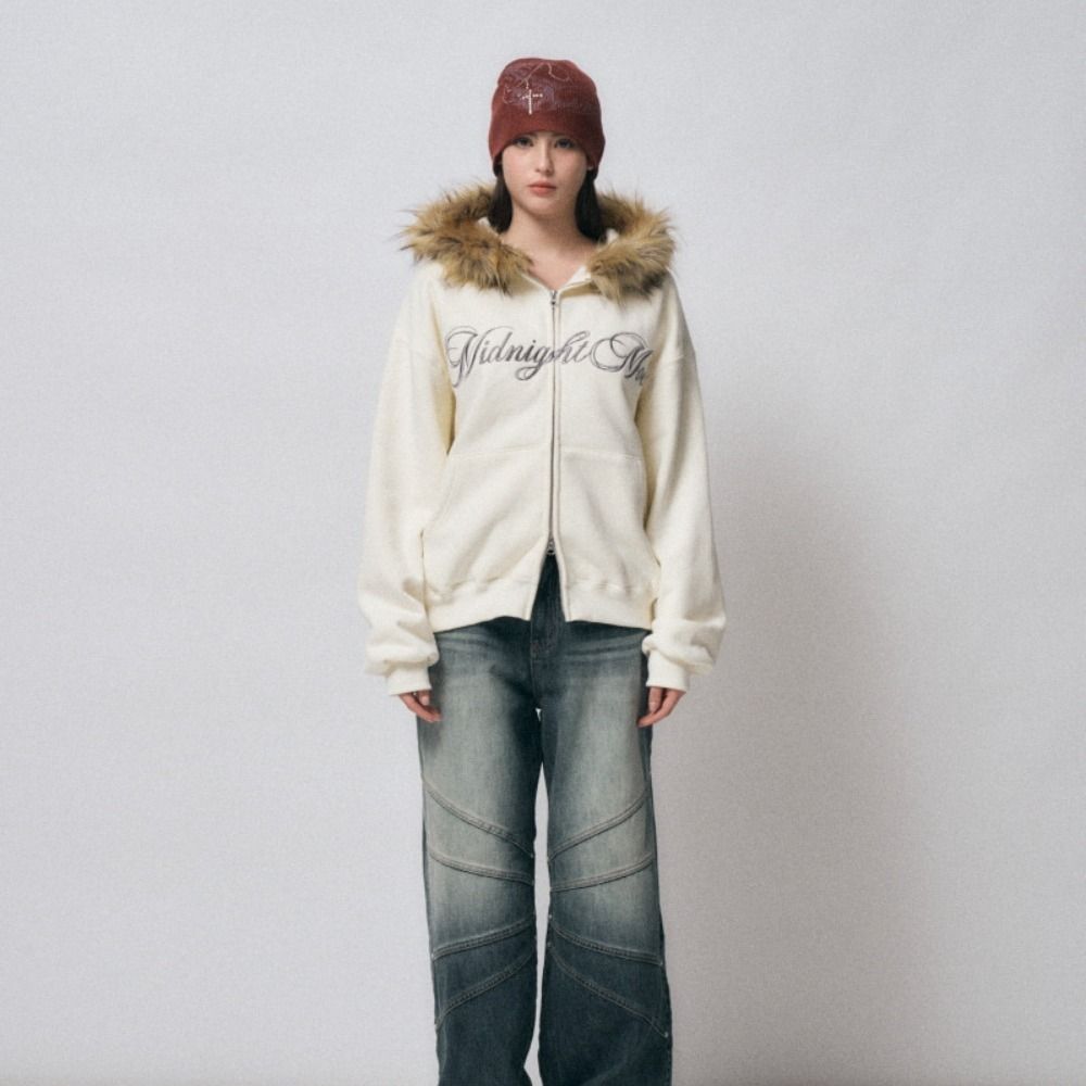 ☆AESPA ニンニン着用☆ MIDNIGHT MOVE hair hood zip up
