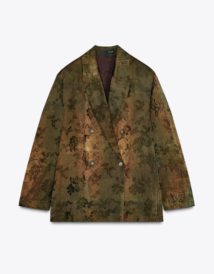 スペイン発 ZARA ZW COLLECTION ウールブレンドチェックブレザー スペイン発送 ZARA ZW コレクション ジャカードブレザー 限定
