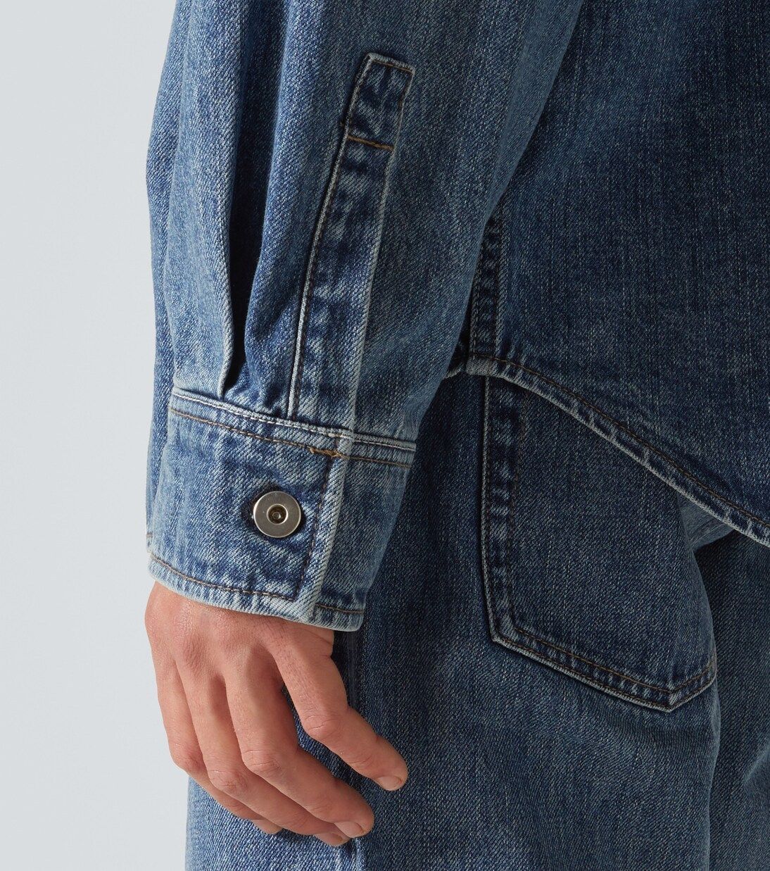 海外限定*JILSANDER*デニムシャツジャケット 長袖 メンズ ブルー