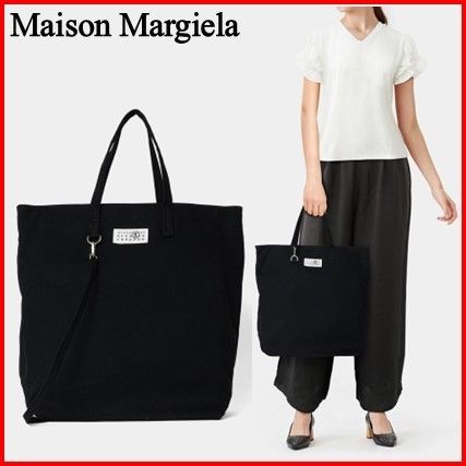 【関税送料込み】MM6 Maison Margiela トートバッグ MM6 Maison Margiela☆ ラージ キャンバス トートバッグ (MM6