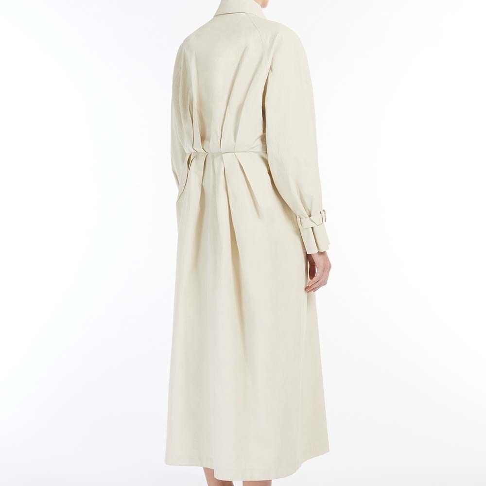 ☆MAX MARA☆[ロンコ] ピュア リネン マキシ トレンチコート Max Mara RONCO [ロンコ] ピュア リネン マキシ トレンチコート
