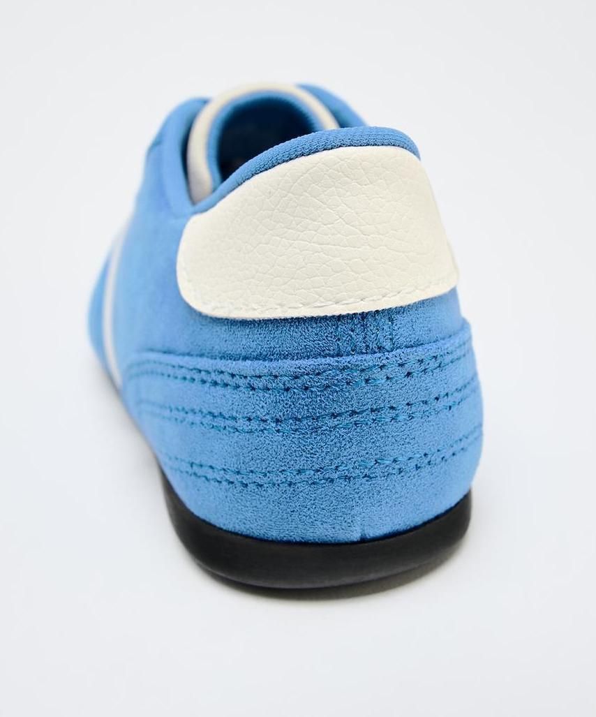 ☆ドイツ発*ZARA*キルティングフェイクスエードスニーカー/U☆ ☆ドイツ発*ZARA*キルティングフェイクスエードスニーカー/U