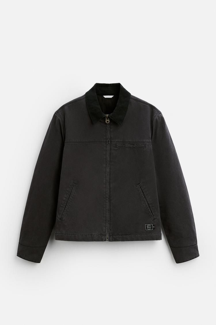 ZARA】ウォッシュド加工 キルティングジャケット 4575/411/807