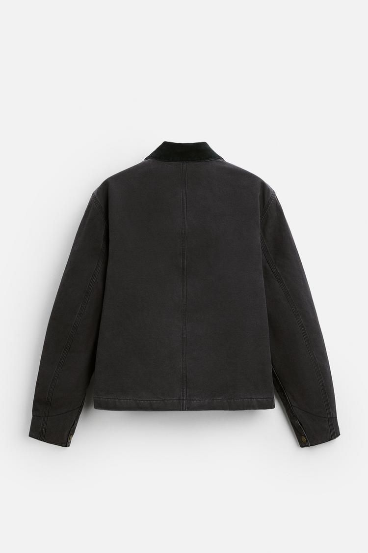 ZARA】ウォッシュド加工 キルティングジャケット 4575/411/807