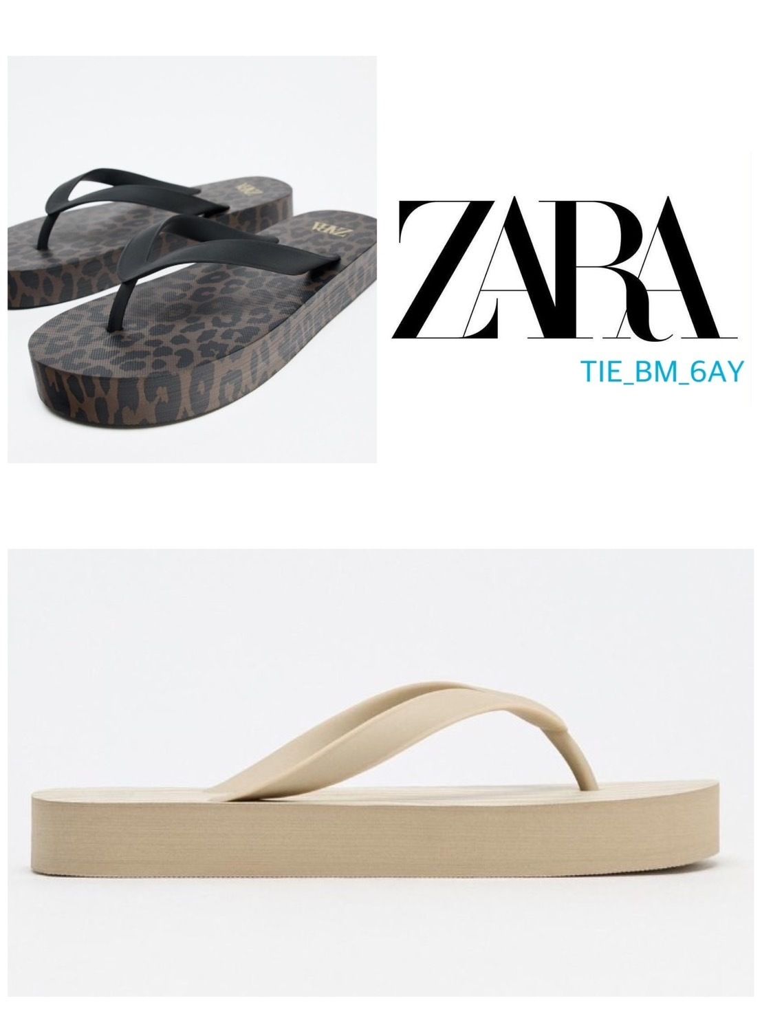 ZARA - ZARA アニマル柄サンダル 35サイズ(JP23cm)新品タグ付き