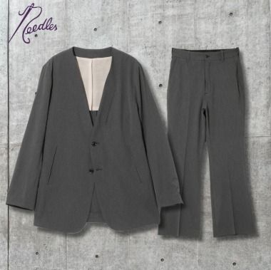 Needles No Collar 2B Jacket - Poly Twill & Trouser すぐ届く