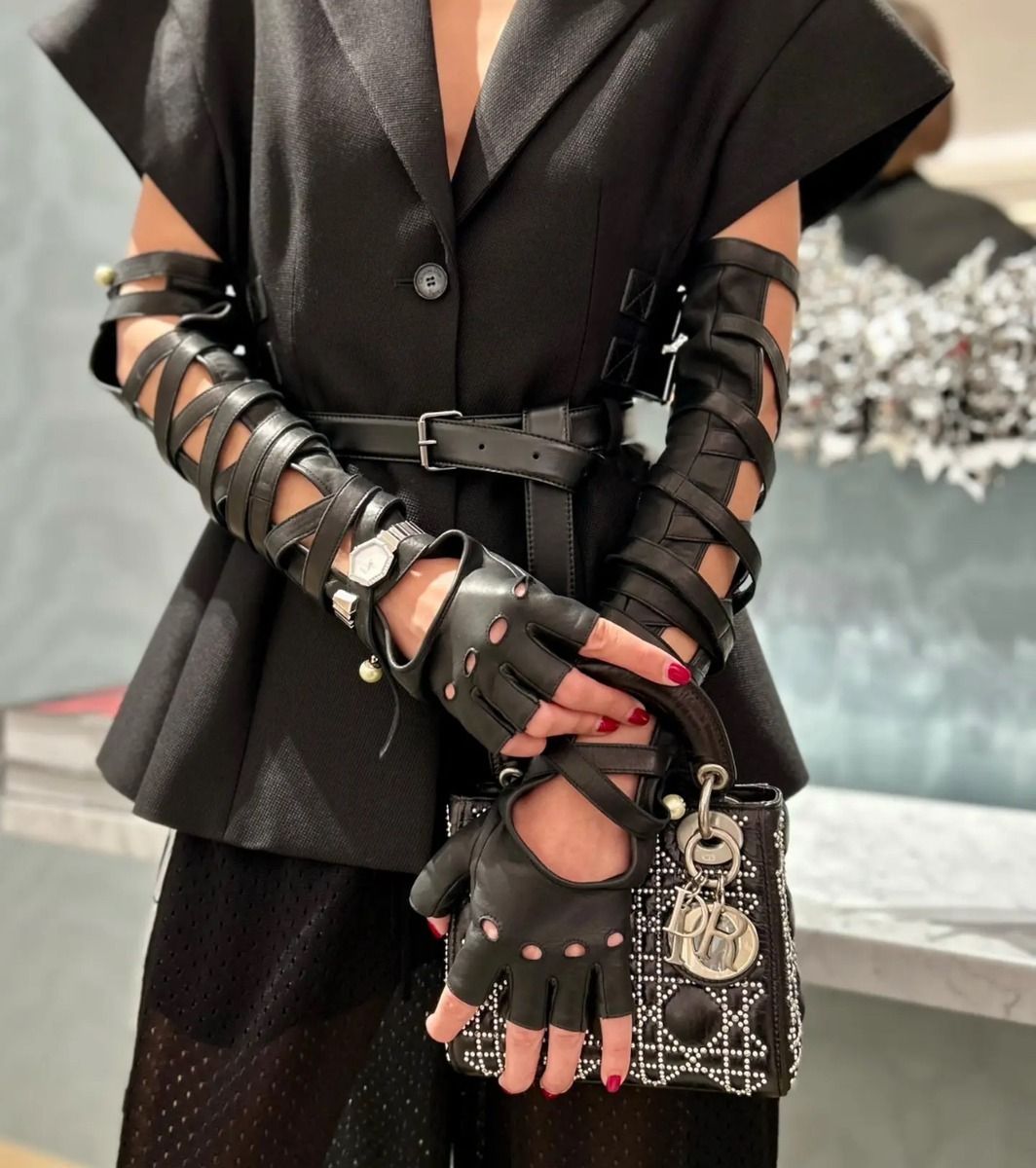 DIOR | CD Icon グローブ グレインレザー