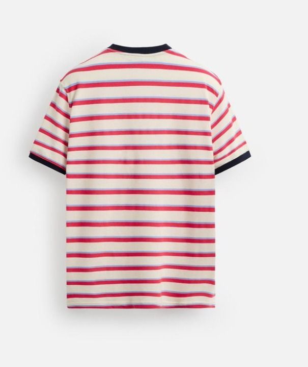 スペイン発送 ZARA ストロベリープリントTシャツ カジュアル スペイン発送 ZARA ストライプコントラストTシャツ カジュアル