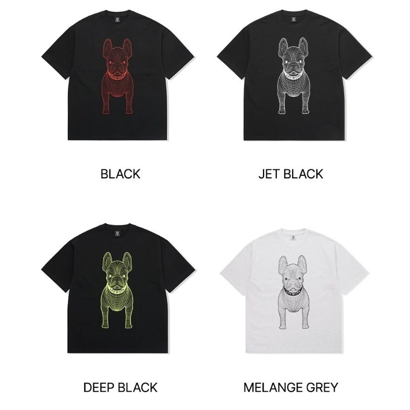 【韓国 Life Work】ビクラドック半袖Tシャツ LW255TS990 2023S/S限定商品/ゴールドシルバードッグ 半袖 Tシャツ/韓国人気