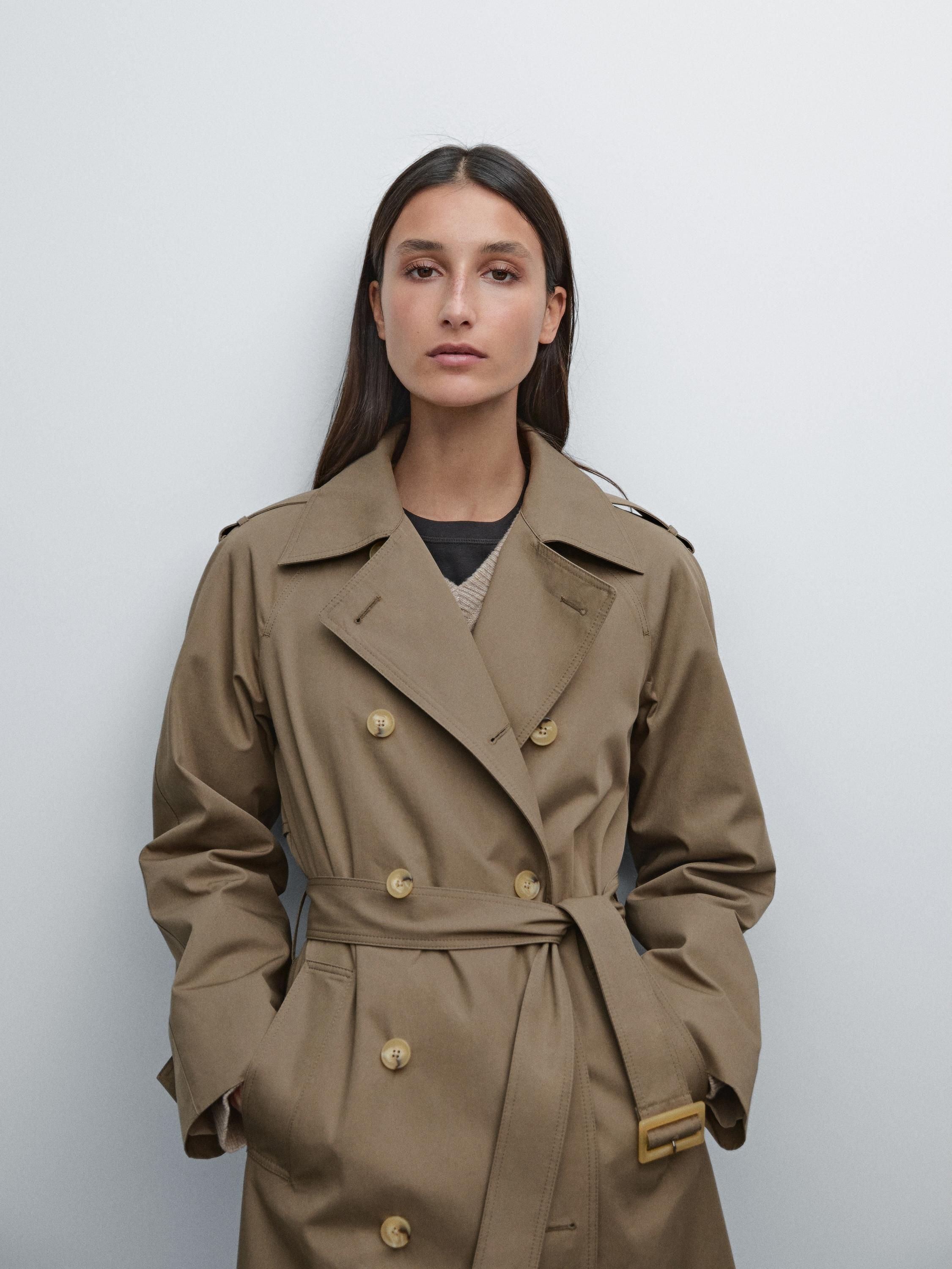 MassimoDutti】日本未入荷☆クラシックな撥水トレンチコート