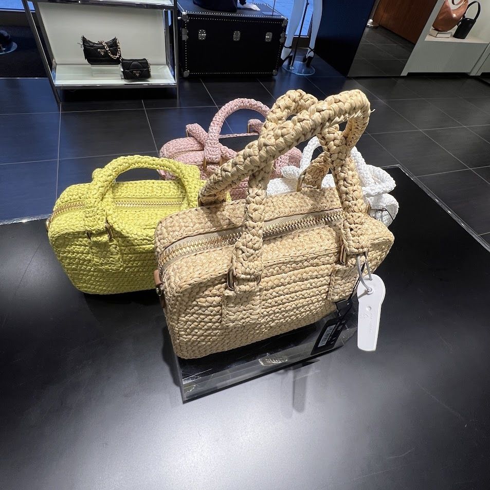 ♪直営アウトレット♪MIU MIU クロシェハンドバッグ 5BB123 2F73